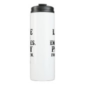 イエス・バイブルの聖句：敵を愛祈しなさい タンブラー (正面)