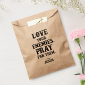 イエス・バイブルの聖句：敵を愛祈しなさい フェイバーバッグ (封をした状態)