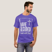 イエス・バプテスマの賜物と一緒に歩くことにした Tシャツ (正面フル)