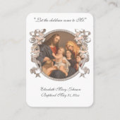 イエス・バプテスマ宗教記念 プレイスカード (正面)