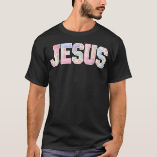イエス・パッチワーク・フラワー・キリスト教・キュート・コテージコア Tシャツ