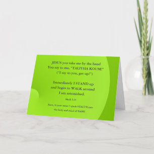 イエス・ヒーリング・クリスチャンGet Well Card カード