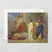 イエス・ヒーリング・ザ・レパー, 1864 ポストカード (正面/裏面)