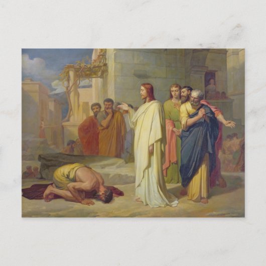 イエス・ヒーリング・ザ・レパー, 1864 ポストカード (正面)