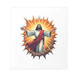 イエス・ビクトリー・バースト・ヴィンテージ風刻印Tシャツ ノートパッド