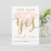 イエス ピンクダイヤモンド 案内状 (スタンド正面)