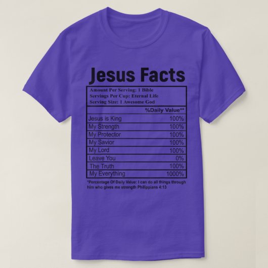イエス・ファクト素晴らし1 God Christian Fait Tシャツ (デザイン正面)