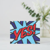 イエス ファン レトロ コミックブック ポップアート 案内ポストカード (スタンド正面)