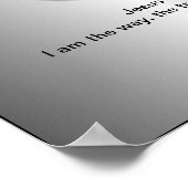 イエス・フィッシュ・クリスチャンIchthys聖書の詩 ポスター (角)