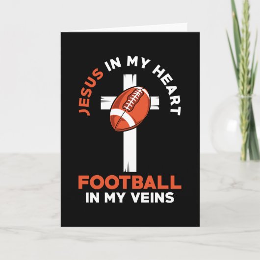 イエス&フットボールクリスチャンことわざ カード (正面)