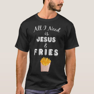 『イエス&フライズ・クリスチャン・フフランスのード』 Tシャツ