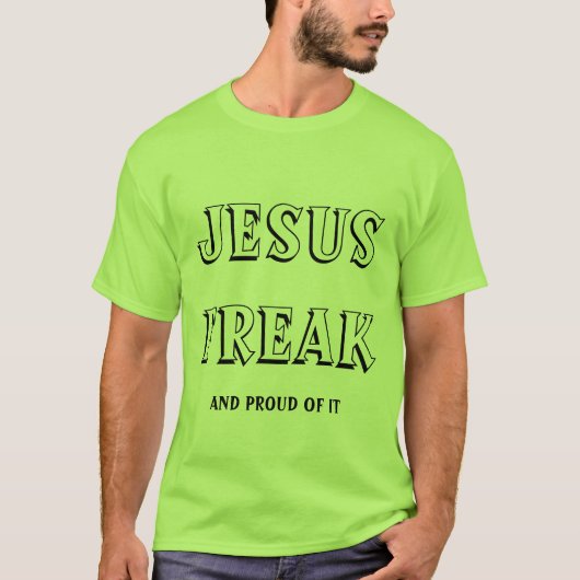 イエス・フリークで誇りに思う Tシャツ (正面)