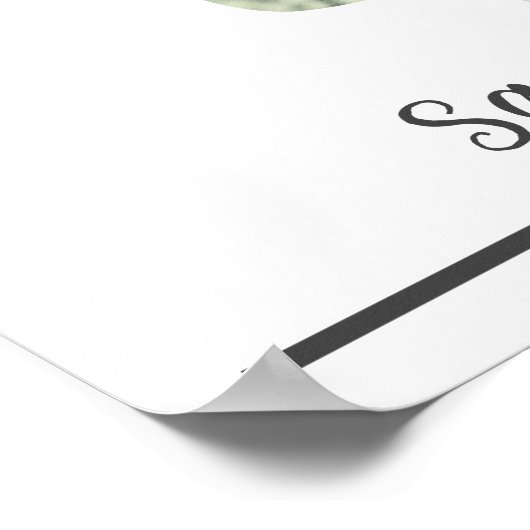 「イエス、ブライド&グルーム、カスタムウェディングフォト」 ポスター (角)