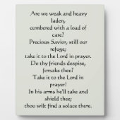 イエス・プラークに友人がいること フォトプラーク (正面)