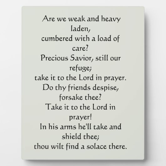 イエス・プラークに友人がいること フォトプラーク (正面)