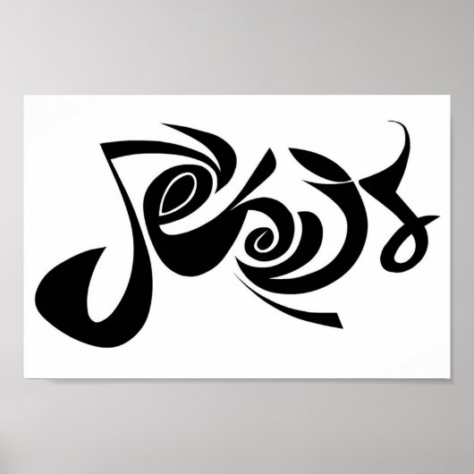 "イエス"プリント ポスター (正面)