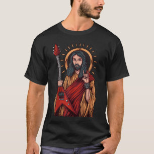 イエス・ヘヴィメタルギター弾き語り Tシャツ
