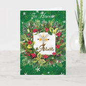 イエス・ホリデー・クリスマスカードに敬意を表して シーズンカード (正面)