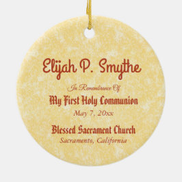 イエス·ホールディング·ザ·ユーカリスト(SNV 050) セラミックオーナメント