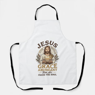 イエス・ボウリング ビンテージTシャツ キリスト教 グラフィック_1 エプロン