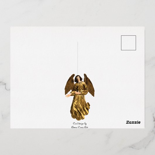 イエス・マリアとヨセフ 箔シーズンポストカード (裏面)