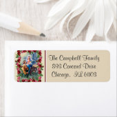 イエス・メアリー・ヨセフがエジプトへ飛ぶバラ ラベル (インサイチュ)