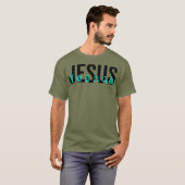 イエス・ヨシュア・キリスト教のヘブライ語の名前 Tシャツ (正面フル)