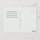 イエス·ライブス·春の花ス·バイブル·バース·イースター ポストカード (裏面)