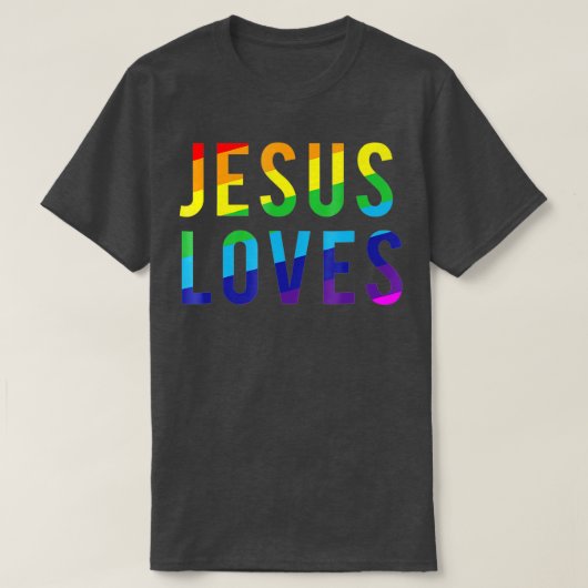 イエス・ラブズゲイプライド Tシャツ (デザイン正面)