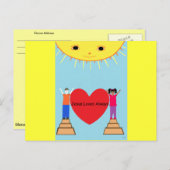 『イエス・ラブズ・ハガキ』 ポストカード (正面/裏面)