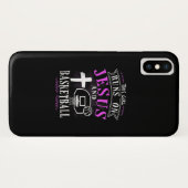 イエス·ラブ|この女の子はイエスとバ走スケットボールを着ている Case-Mate iPhoneケース (裏面(横))