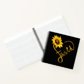 イエス・ラブ |ひまわりがハート信仰を愛 ノートブック (内部)