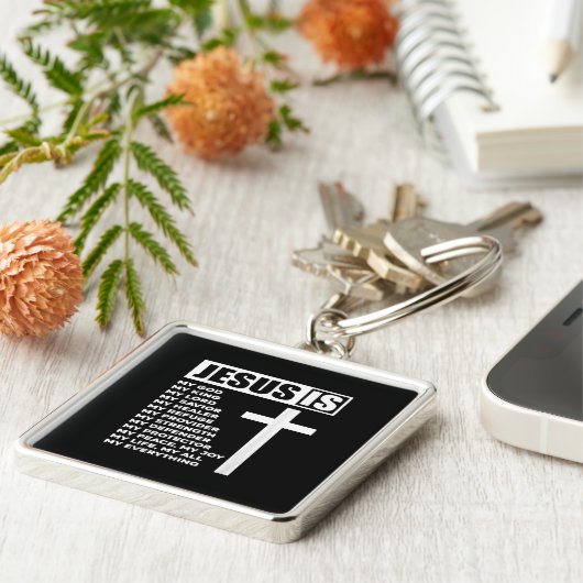 イエス・ラブ |イエス様は私の王である キーホルダー (側面)