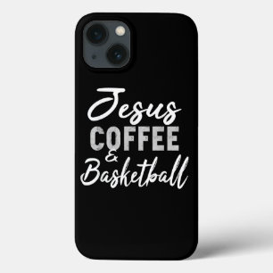 イエス·ラブ イエス·コーヒーとバスケットボール iPhone 13ケース