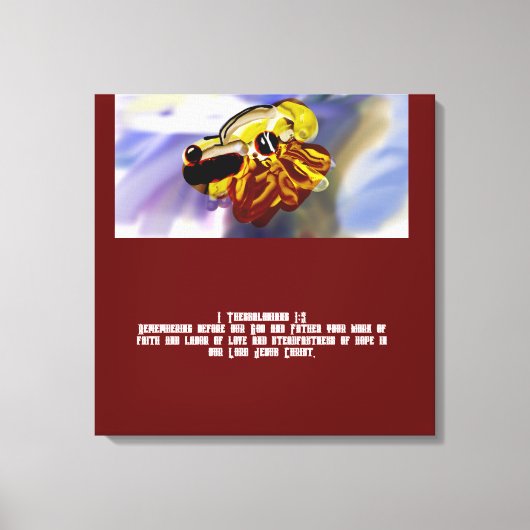 イエス・ラブ キャンバスプリント (正面)