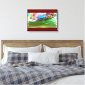 イエス・ラブ キャンバスプリント (インサイチュ (寝室))