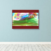 イエス・ラブ キャンバスプリント (インサイチュ (ウッドフロア))