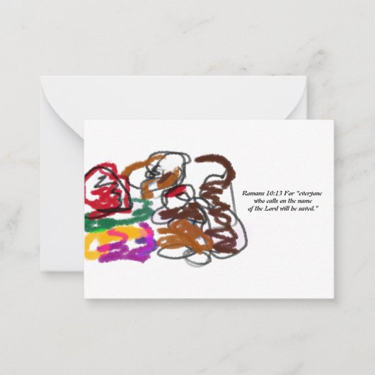 イエス・ラブ ノートカード (正面)