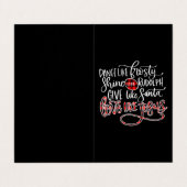 イエス·ラブ|ルドルフのように輝霜の降りたく踊りを踊る 名刺 (外部フラット)