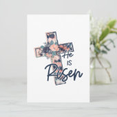 イエス・ラブ | 復活の十字架 花 植物 セーブザデート (スタンド正面)