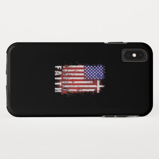 イエス·ラブ|愛国的なキリスト教信仰イエスUSA Case-Mate iPhoneケース (裏面(横))