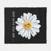 イエス·ラブ|神様、あなたが…… フリースブランケット (正面(横))