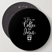 イエス・ラブ |私はコー走ヒーとイエスに行った 缶バッジ (正面&裏面)