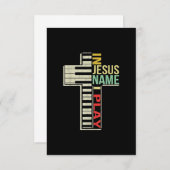 イエス・ラブ | I Piano 遊 Christian I Jesus Name 出欠カード (正面/裏面)