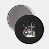 イエス・ラブ | Jesus Faith Hope Love雪だるま マグネット (正面/裏面)