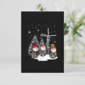 イエス・ラブ | Jesus Faith Hope Love雪だるま 出欠カード (スタンド正面)