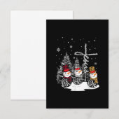 イエス・ラブ | Jesus Faith Hope Love雪だるま 出欠カード (正面/裏面)