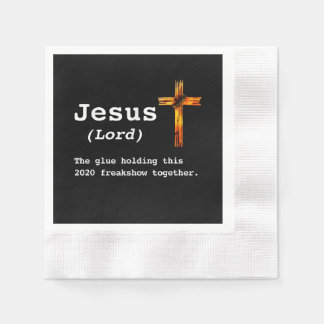 イエス・ラブ | Jesus Lord The Glue Holding This 2020 縁ありカクテルナプキン