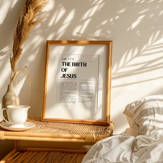 イエス・ルカの誕生2:7-18 ポスター