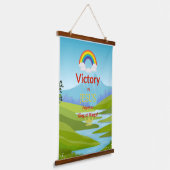 イエス・レインボー・タペストリーでの勝利 吊り下げ型タペストリー (傾斜あり)